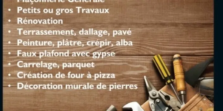 Bricoleur maçon indépendant 