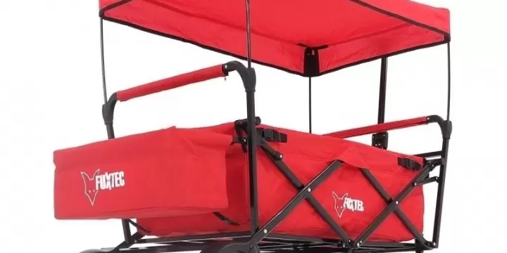 FUXTEC Chariot Rouge avec Toit ouvrant FX-CT500