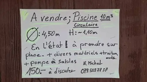 Piscine Hors Sol à Granges-Marnand