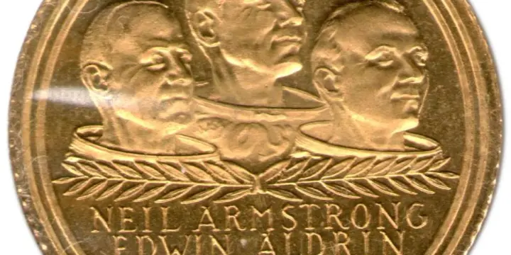 Médaille en or de la Mission Apollo XI