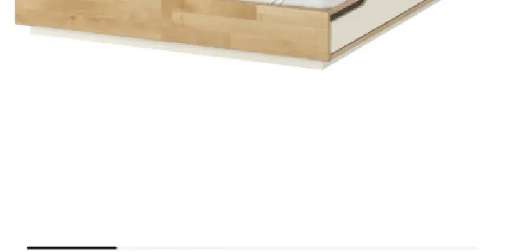 Cadre Lit Mandal Ikea + sommier + matelas 140cm