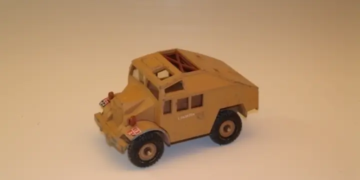 Corgi Military Army Desert Quad Gun Tractor en métal