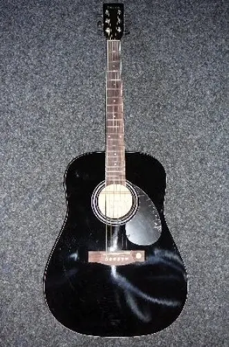 Guitare Folk electro acoustique noire à Morges