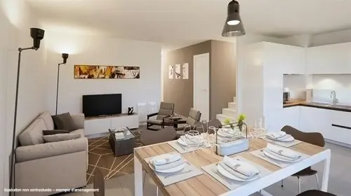 Douvaine 74140 Villa Duplex T4 avec jard à douvaine