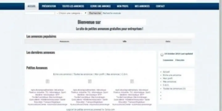 je vend mon site web d'annonce 