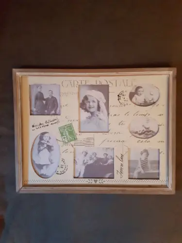 Tableau "carte postale" en bois à Chalais