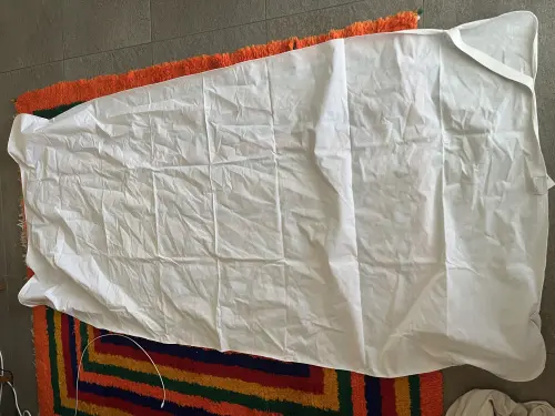 1 alèse de lit blanche 90 x 190 cm - Linvosges - 100% coton - neuve à Nyon