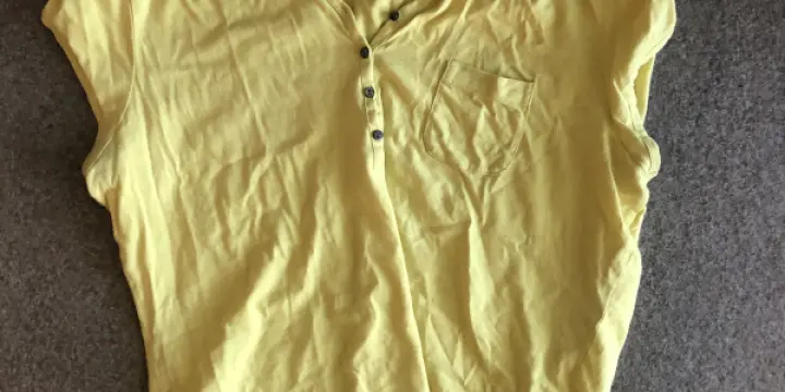 T-shirt jaune vert Laura Ashley taille 42 coton