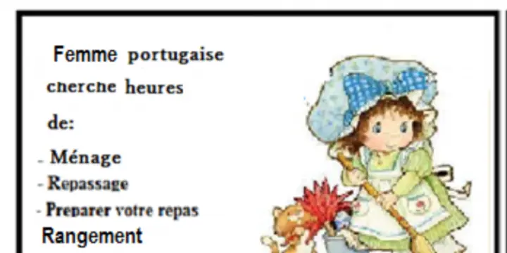 Rangement, nettoyage, repassage