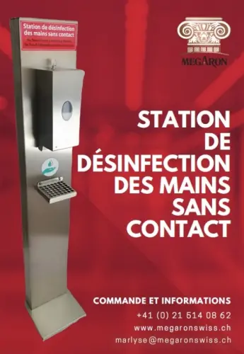 STATION DE DÉSINFECTION DES MAINS à La Chiésaz