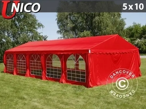 Partyzelt UNICO 5x10m, Rot à Zurich