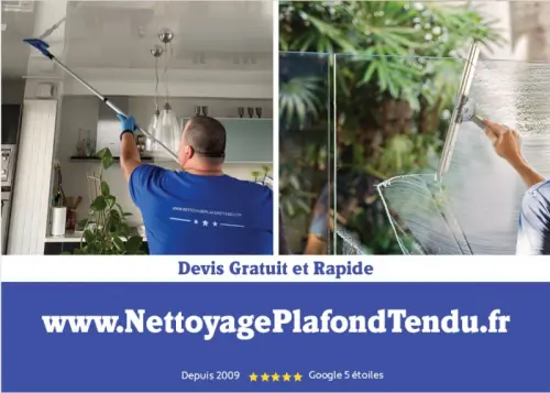 Nettoyage Plafond Tendu brillant, mat, satiné à geneve