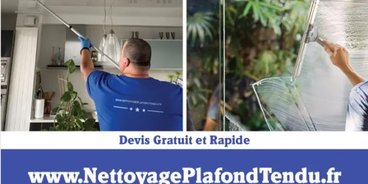 Nettoyage Plafond Tendu brillant, mat, satiné