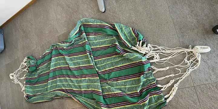 Hamac textile adulte Inka vert - 206 x 85 cm - Amazonas