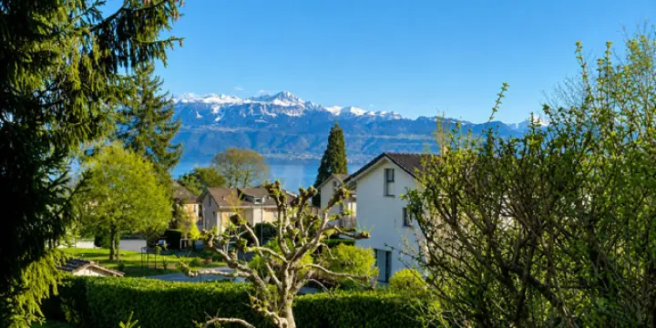 Magnifique 2 pièce meublé avec terrasse de 57m2 à deux min du lac/St-Sulpice VD