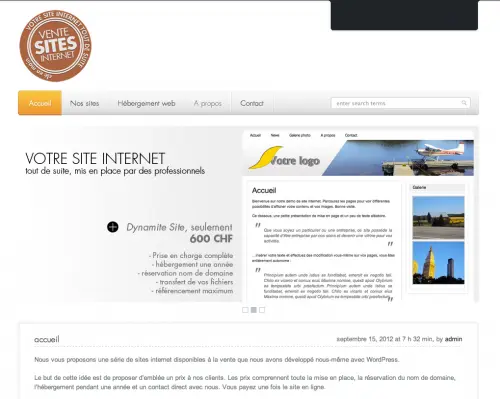 Vente de sites internet à Yverdon-les-Bains