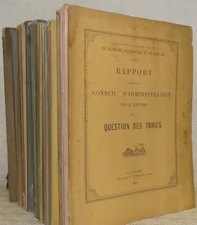 Chemins de Fer de la Suisse occidentale. Rapport du Comité d’Exploitation. Années 1865 (première…