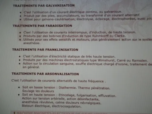 Appareils de faradisation 20 pièces de 1850 à 1940 à salins