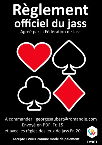 Le règlement officiel du Jass à Onnens