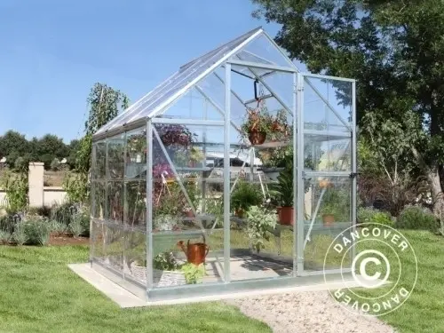 Gewächshaus Polycarbonat Harmony 1,85x1,86x2,08m Silb à Zurich