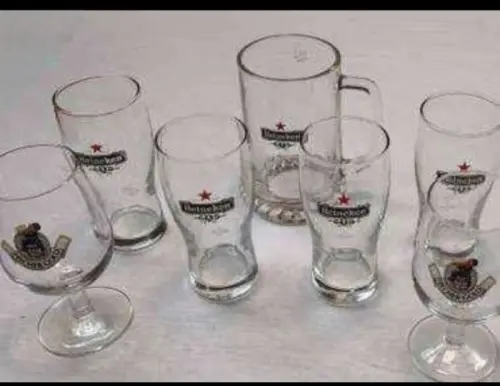 Lot de 7 verres à bière Comme neufs à Moutier