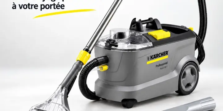 Location Kärcher Puzzi 10/1 – Shampouineuse professionnelle canapé, tapis et voiture