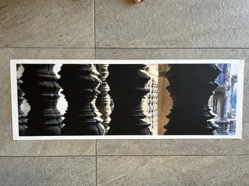 Photographie détail d’ Angkor Vat  90 x 30 cm à Nyon