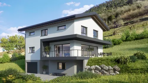 A VENDRE VILLA 6.5 PCES AVEC SOUS-SOL A GRONE