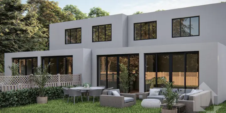 Maison jumelée moderne de 4.5 pièces dans un environnement calme