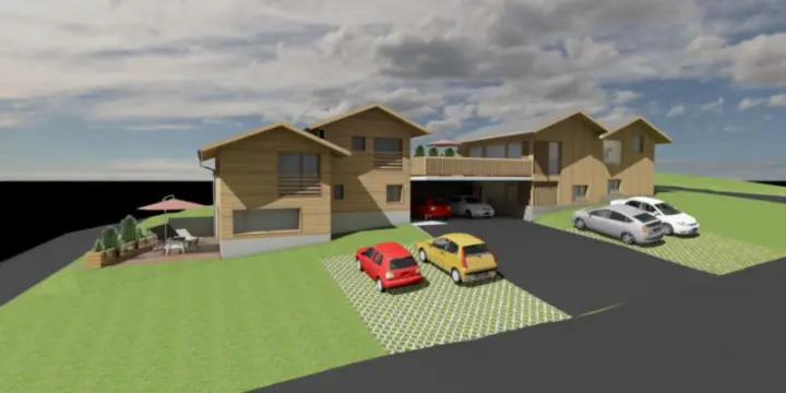 Construction neuve ! 2 Villas mitoyennes type chalet !