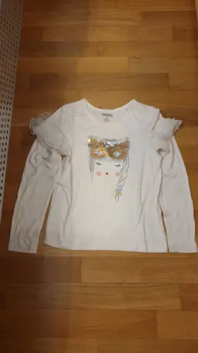 Pull Blanc a paillette chez Orchestra T 140 10ans à Renens