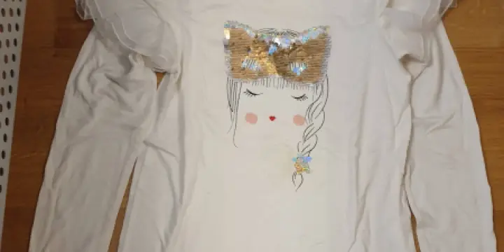 Pull Blanc a paillette chez Orchestra T 140 10ans