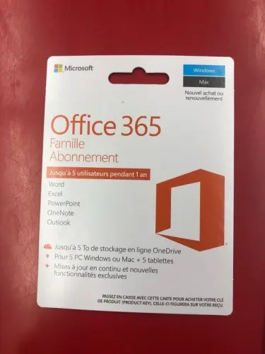 je vends un pack microsoft familial à Lausanne