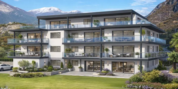 A VENDRE APPARTEMENT 3.5 PCES AVEC PELOUSE A CHIPPIS