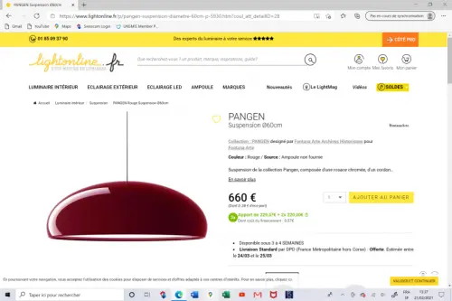 Luminaire Intérieur PANGEN à Chêne-Bougeries