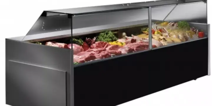 Comptoir de boucherie 2480 verres droits