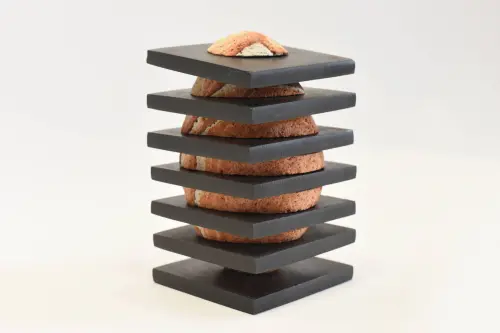 Sculpture Galet Rose Ardoise - Décoration Maison - Statue Jardin à GENEVE