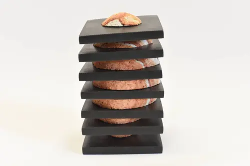 Sculpture Galet Rose Ardoise - Décoration Maison - Statue à GENEVE