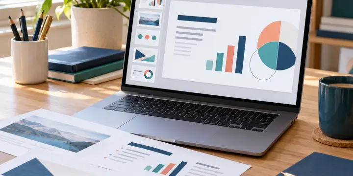 Présentations PowerPoint claires et soignées à distance — dès 60 CHF