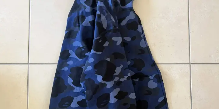 BAPE Original Blue Camo WGM shark hoodie jacket