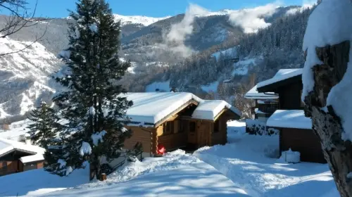 A louer/sem joli chalet paisible sur 500m2 vue extra, Nenda à Basse-Nendaz