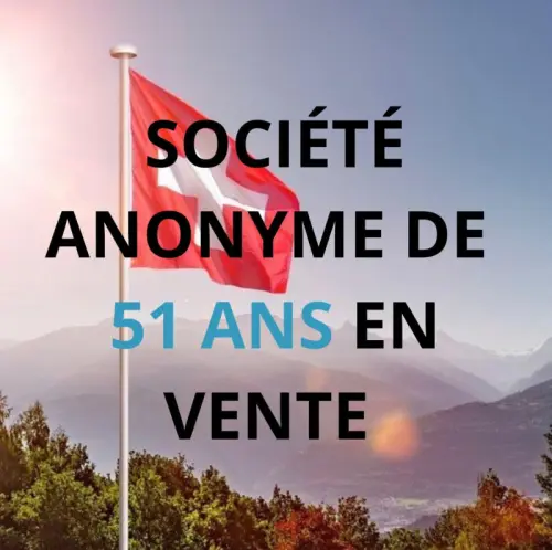 Vente société anonyme de 51 ans à Genève