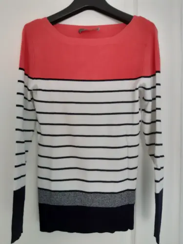Pull à rayures Oasis, taille S Rose, blanc, bleu, gris à Genève