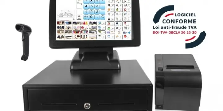 PACK CAISSE COMPLET NEUF GARANTIE 3 ANS LOGICIEL AUX NORMES