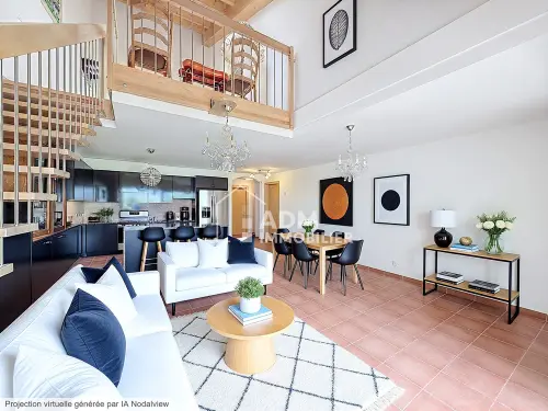 Saillon, duplex 4.5 pièces avec vue imprenable aux bains de Saillon à Saillon