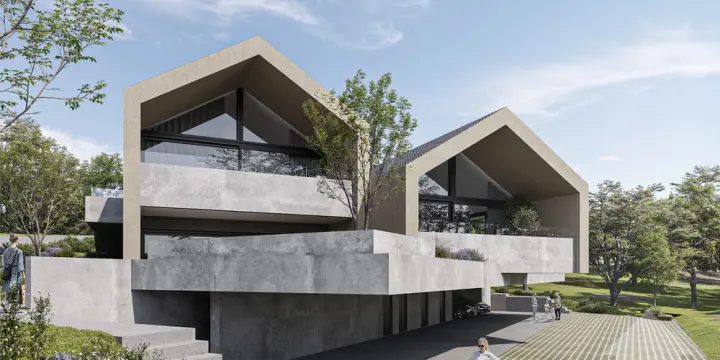 Appartement 3.5 pièces avec jardin à l'architecture moderne et épurée