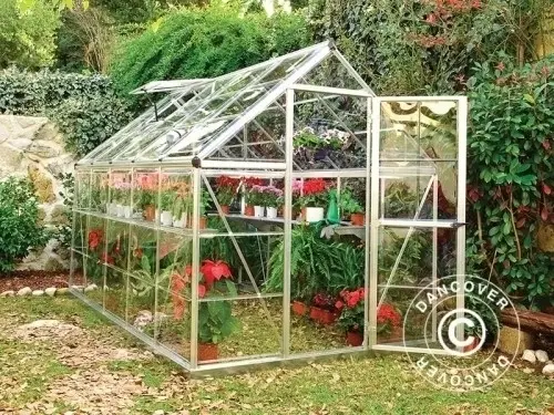 Gewächshaus Polycarbonat Harmony 1,85x3,06x2,08m Silb à Zurich