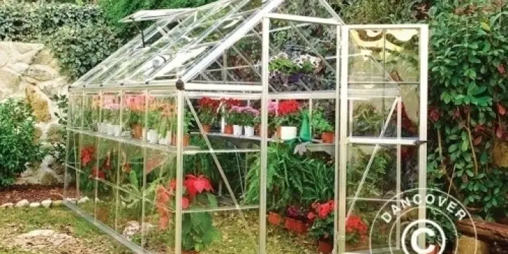 Gewächshaus Polycarbonat Harmony 1,85x3,06x2,08m Silb