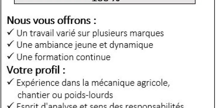Mécanicien sur Machines Agricoles
