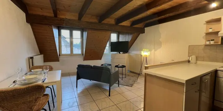 Charmant appartement avec mezzanine en vieille ville de Porrentruy